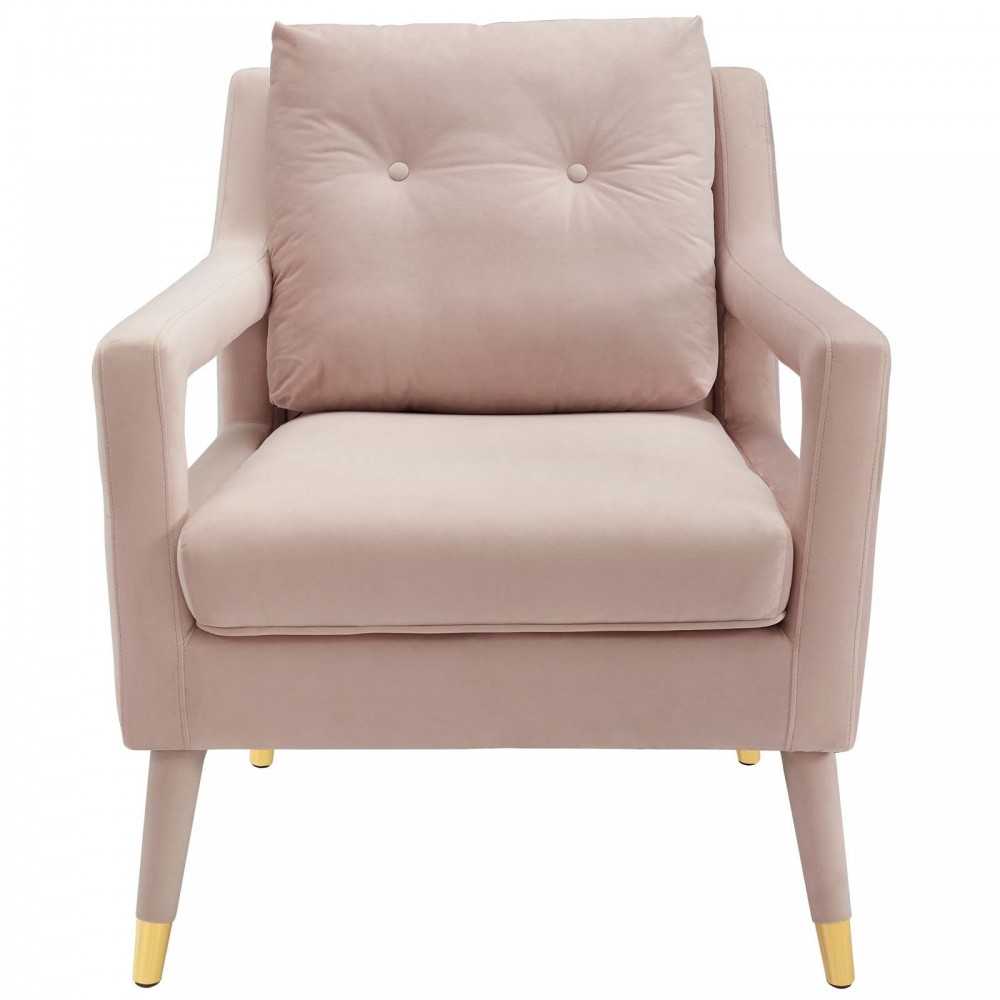 Premise Armchair Performance Velvet Set of 2, Pink