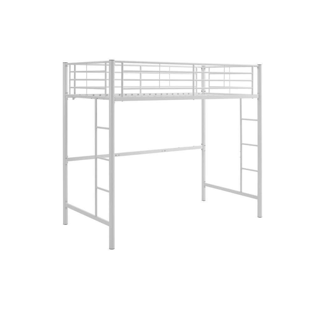 Premium Metal Twin over Full Bunk Bed - White