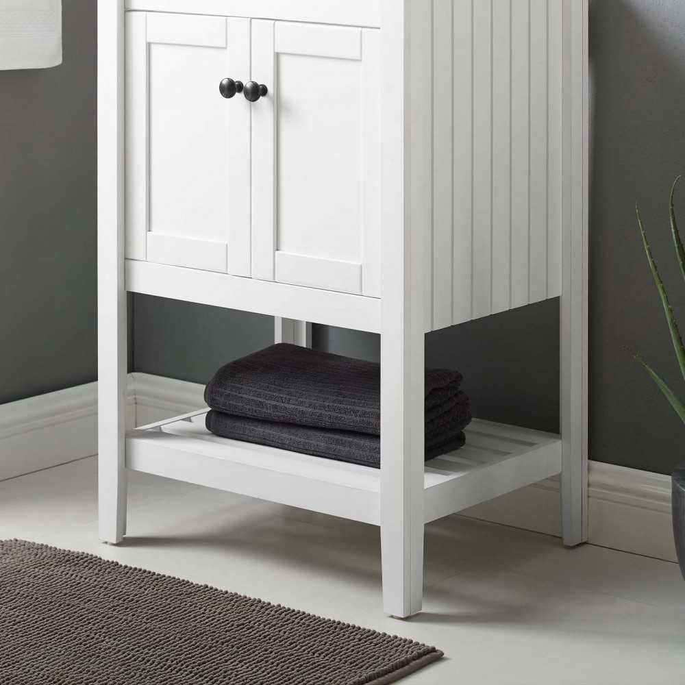 Prestige 23" Bathroom Vanity Cabinet (Sink Basin Not Included), White