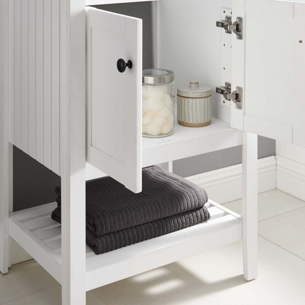 Prestige 23" Bathroom Vanity Cabinet (Sink Basin Not Included), White