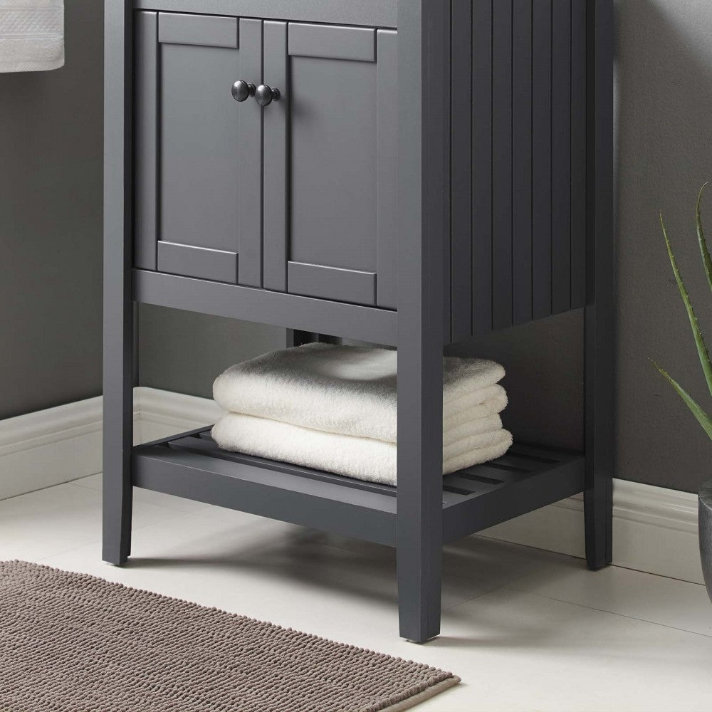 Prestige 23" Bathroom Vanity Cabinet (Sink Basin Not Included), Gray
