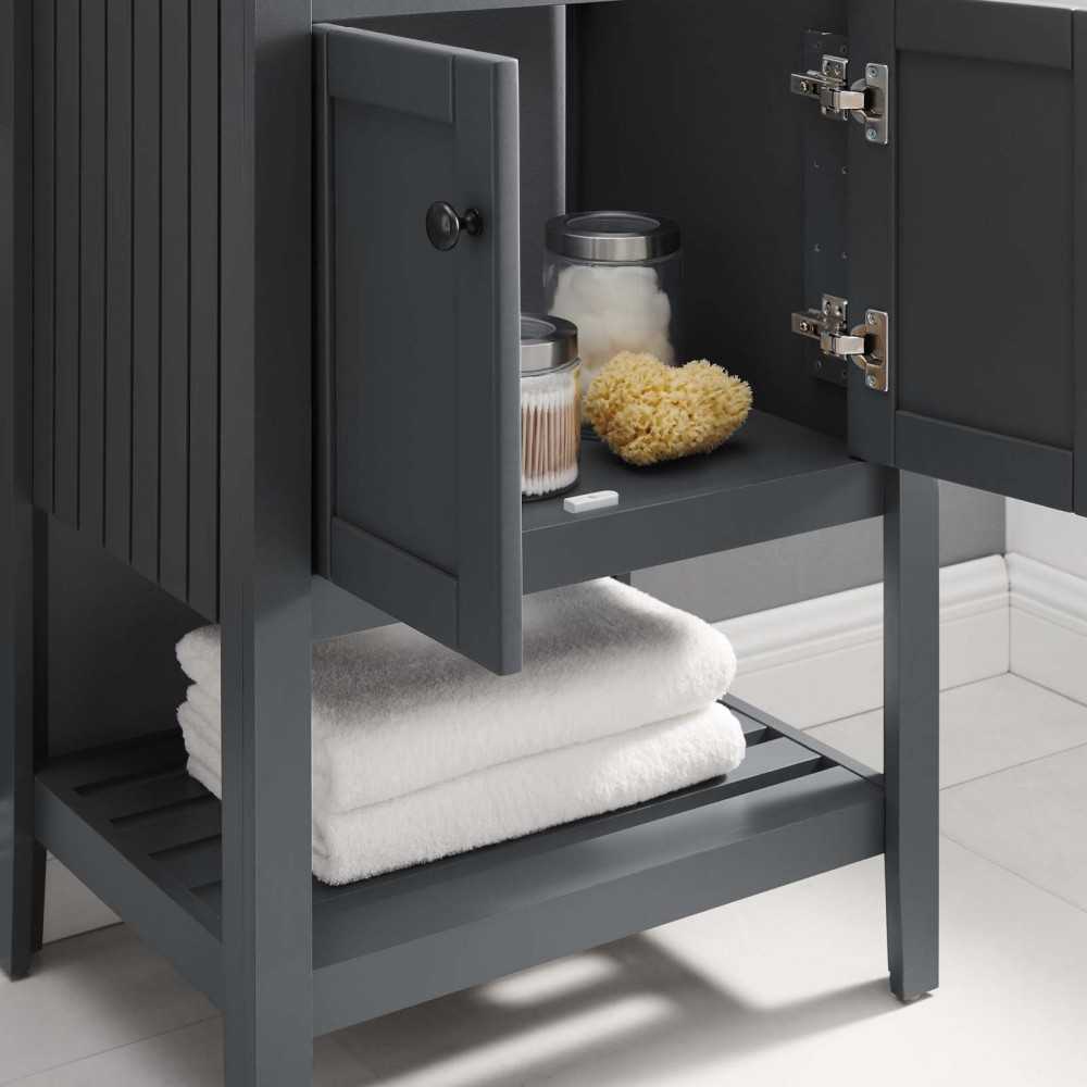 Prestige 23" Bathroom Vanity Cabinet (Sink Basin Not Included), Gray