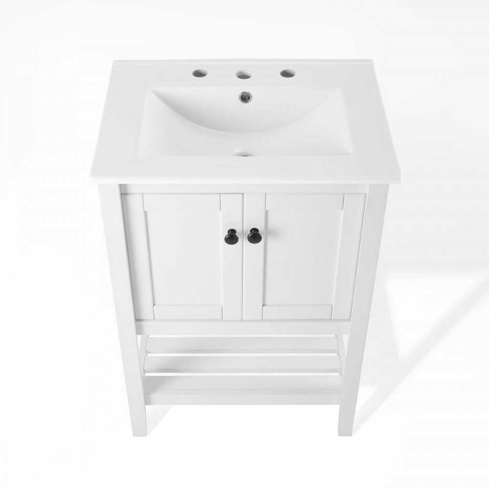 Prestige 24" Bathroom Vanity, White White