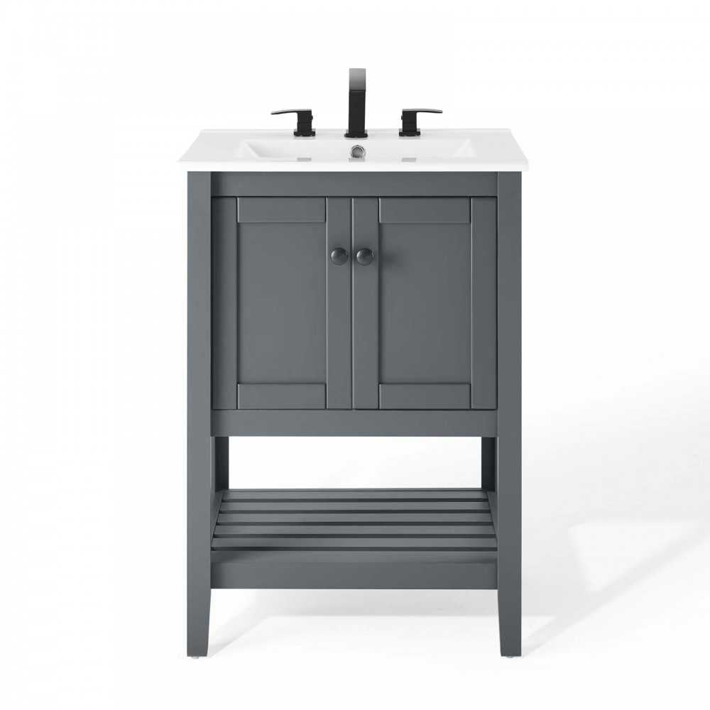 Prestige 24" Bathroom Vanity, Gray White