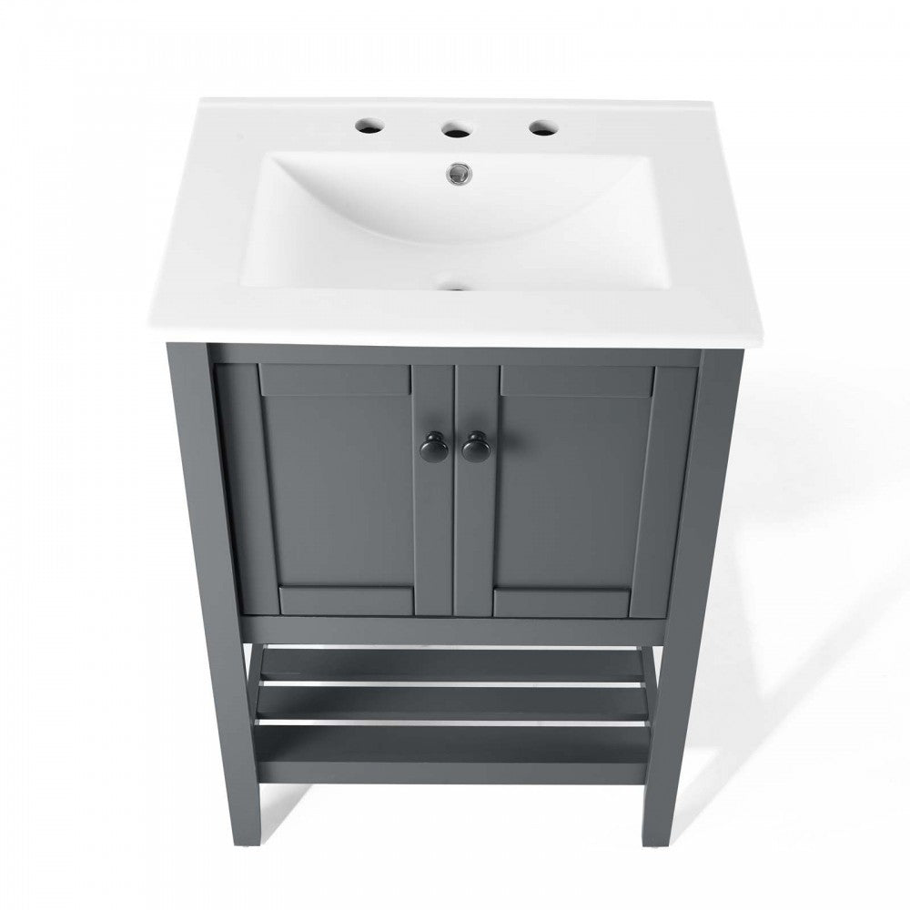 Prestige 24" Bathroom Vanity, Gray White