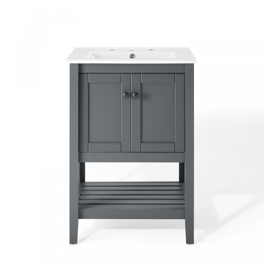 Prestige 24" Bathroom Vanity, Gray White