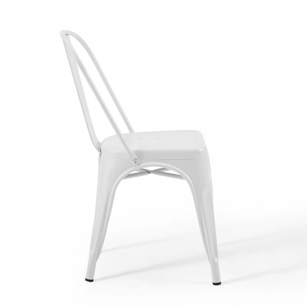 Promenade Bistro Dining Side Chair Set of 2, White
