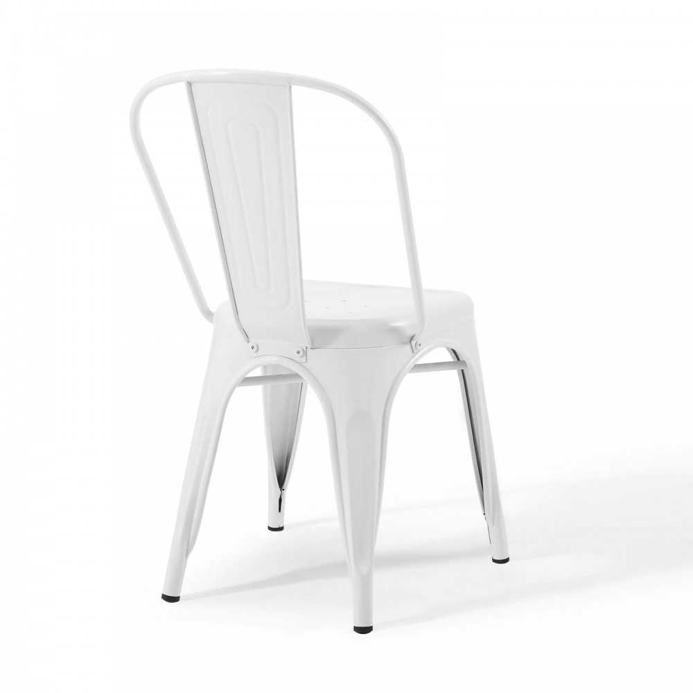 Promenade Bistro Dining Side Chair Set of 2, White