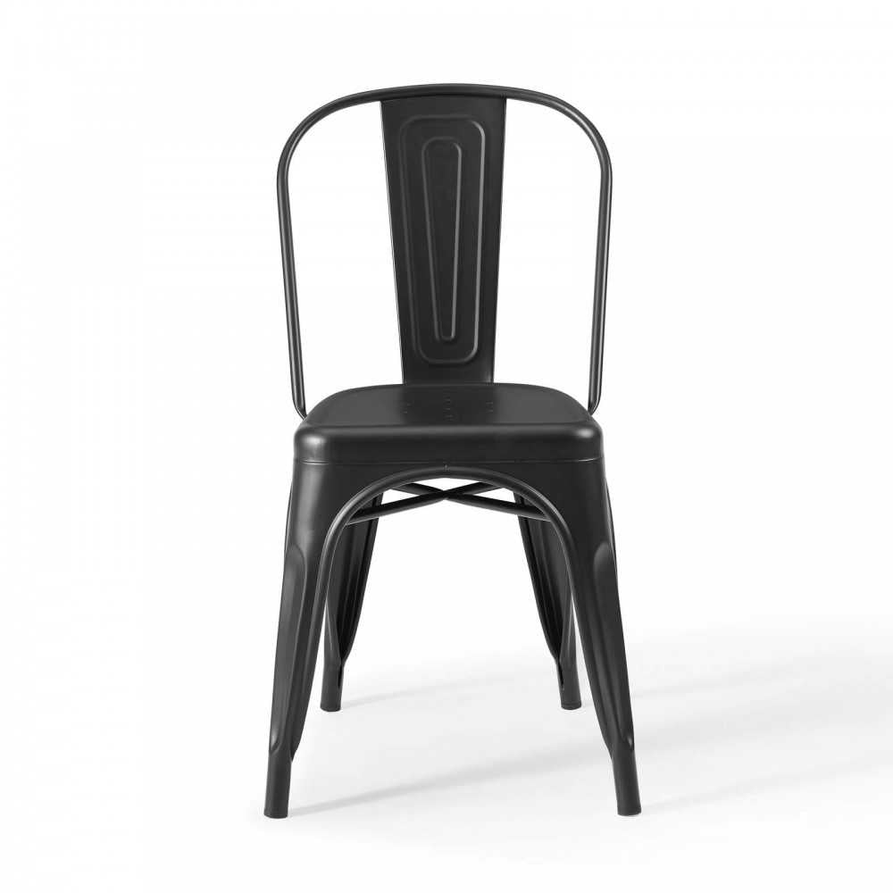 Promenade Bistro Dining Side Chair Set of 2, Black