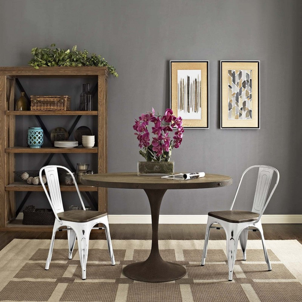 Promenade Dining Side Chair Set of 2, White