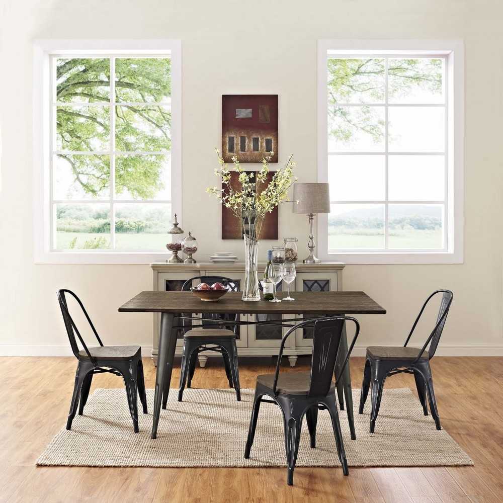 Promenade Dining Side Chair Set of 4, Black