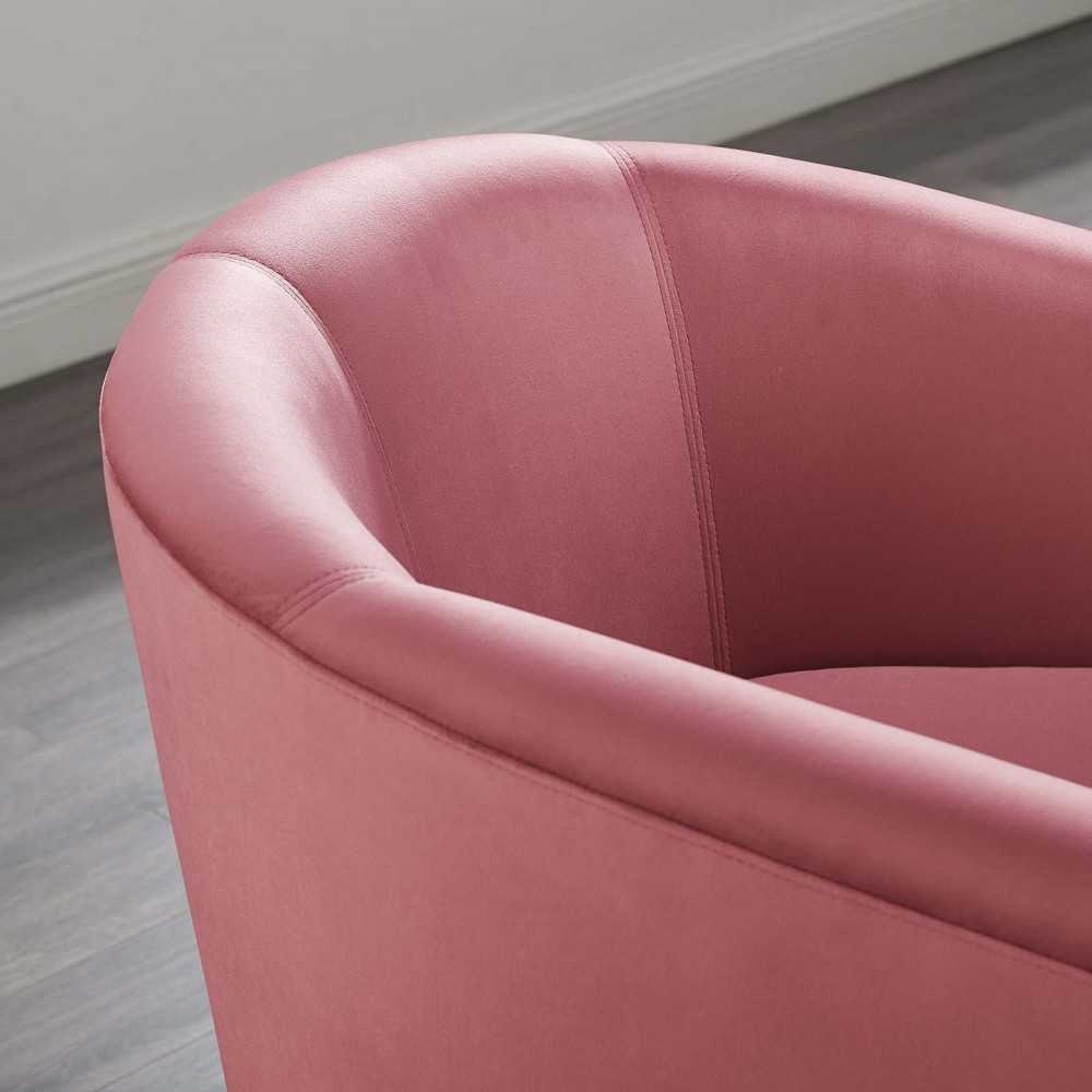 Prospect Performance Velvet Armchair, Dusty Rose, EEI-4137-DUS