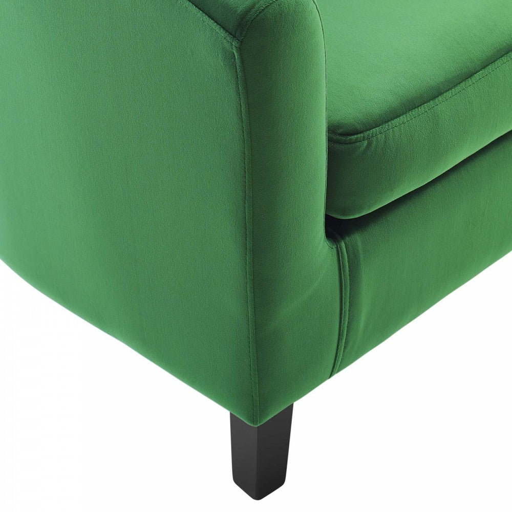Prospect Performance Velvet Armchair, Emerald, EEI-4137-EME