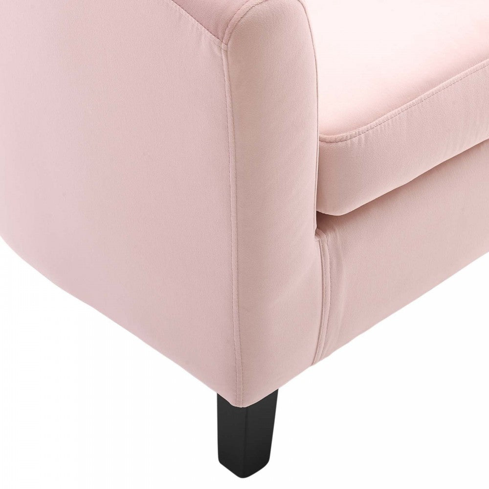 Prospect Performance Velvet Armchair, Pink, EEI-4137-PNK