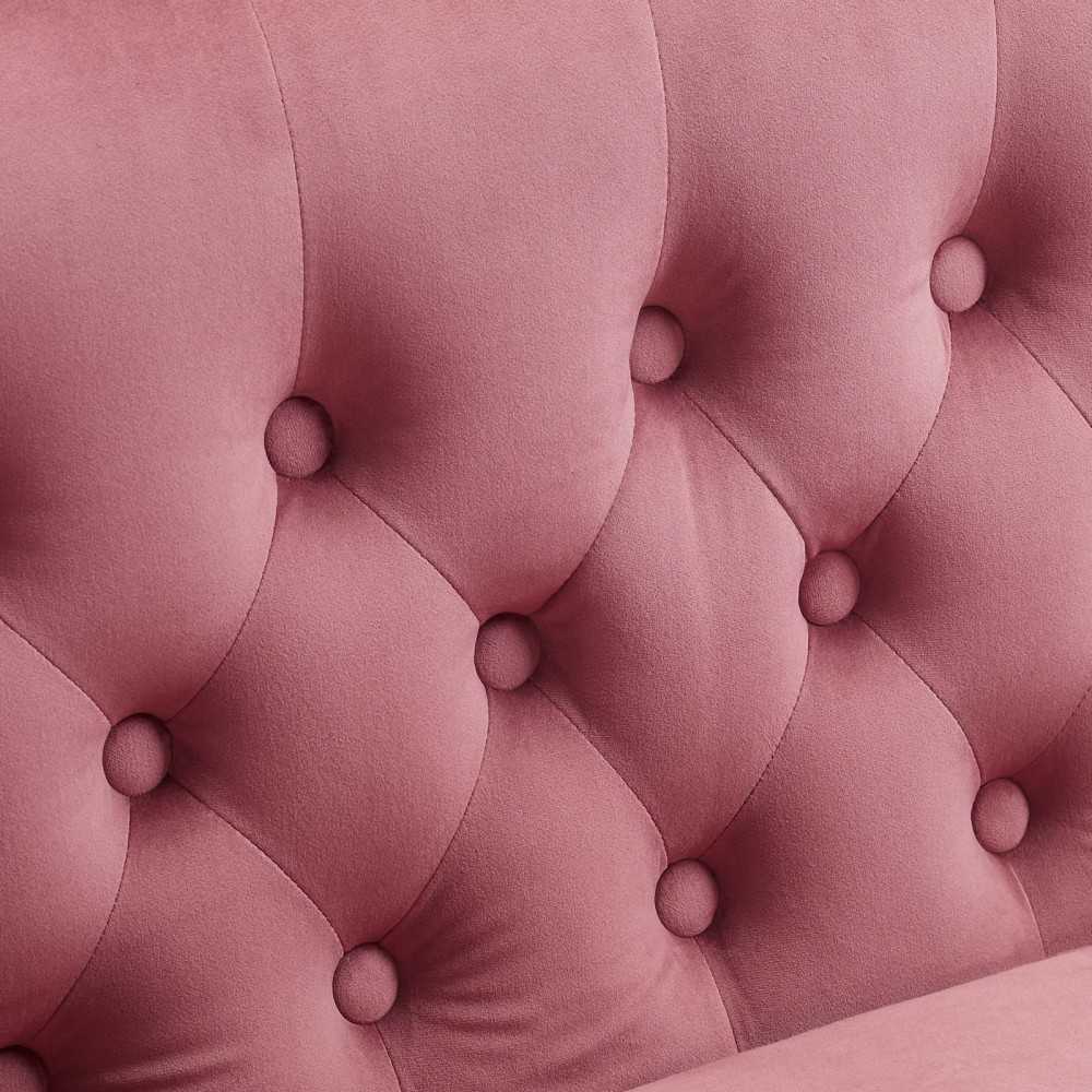 Prospect Performance Velvet Armchair, Dusty Rose, EEI-2613-DUS