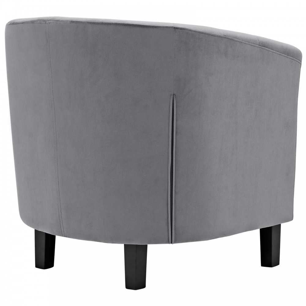 Prospect Performance Velvet Armchair, Gray