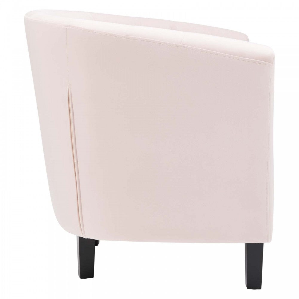 Prospect Performance Velvet Armchair, Pink, EEI-2613-PNK