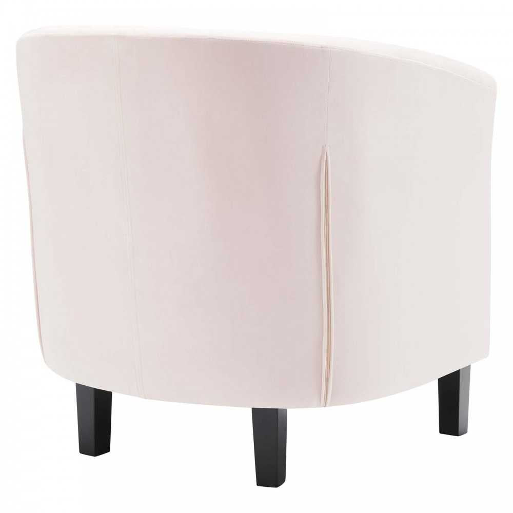 Prospect Performance Velvet Armchair, Pink, EEI-2613-PNK