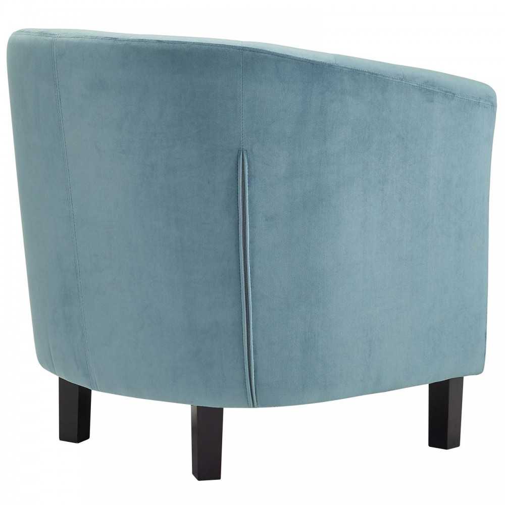 Prospect Performance Velvet Armchair, Sea Blue