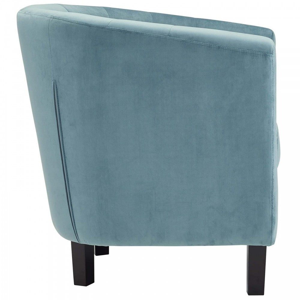 Prospect Performance Velvet Armchair, Sea Blue