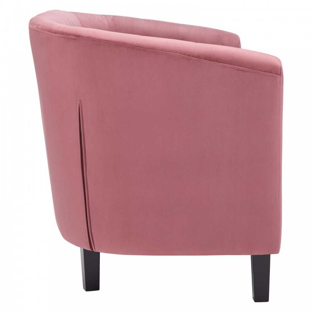 Prospect Performance Velvet Loveseat, Dusty Rose