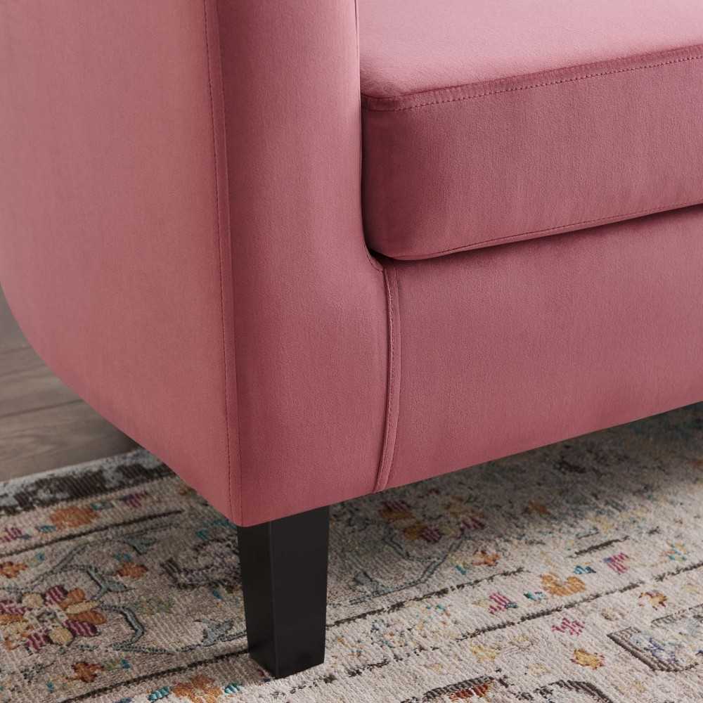 Prospect Performance Velvet Loveseat, Dusty Rose