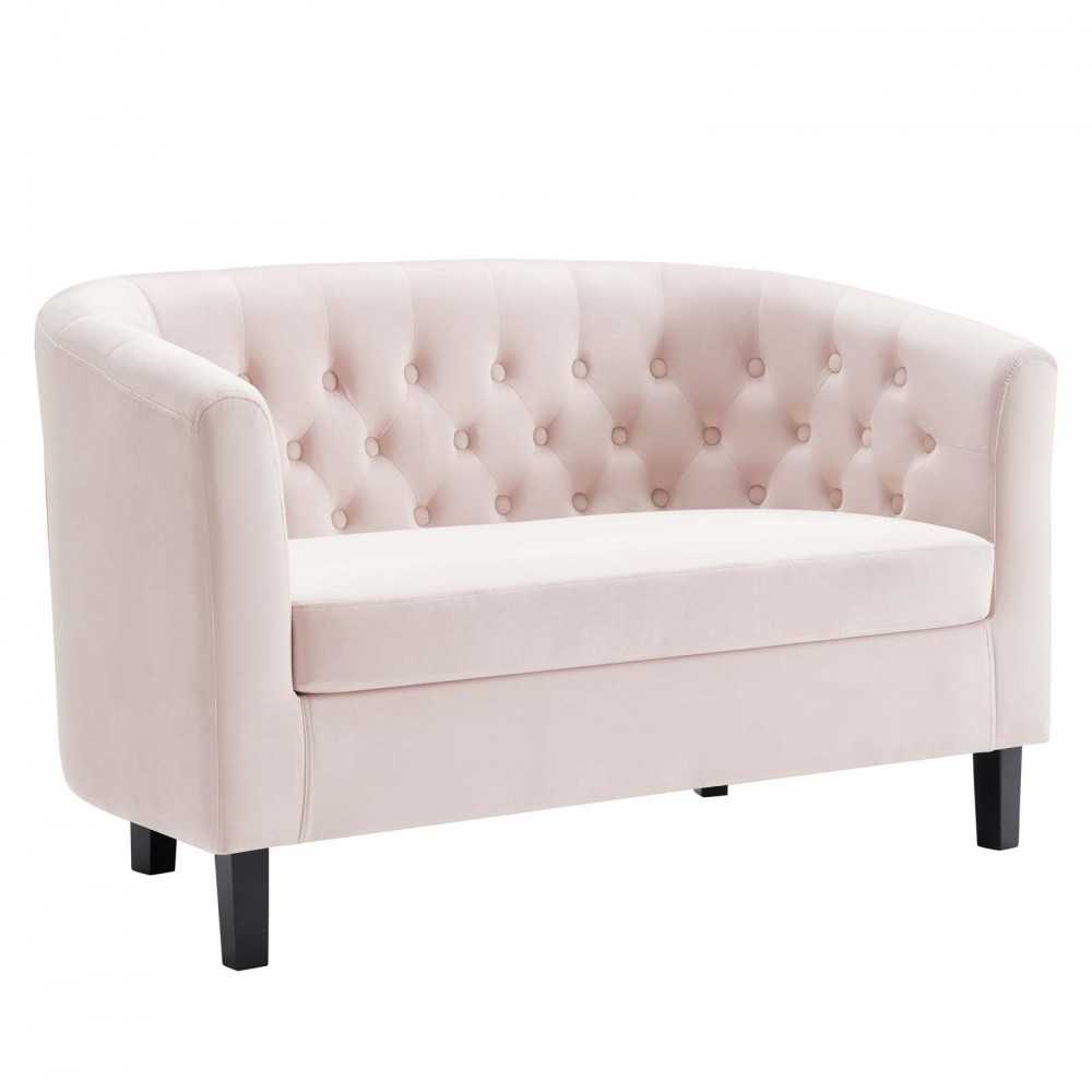 Prospect Performance Velvet Loveseat, Pink