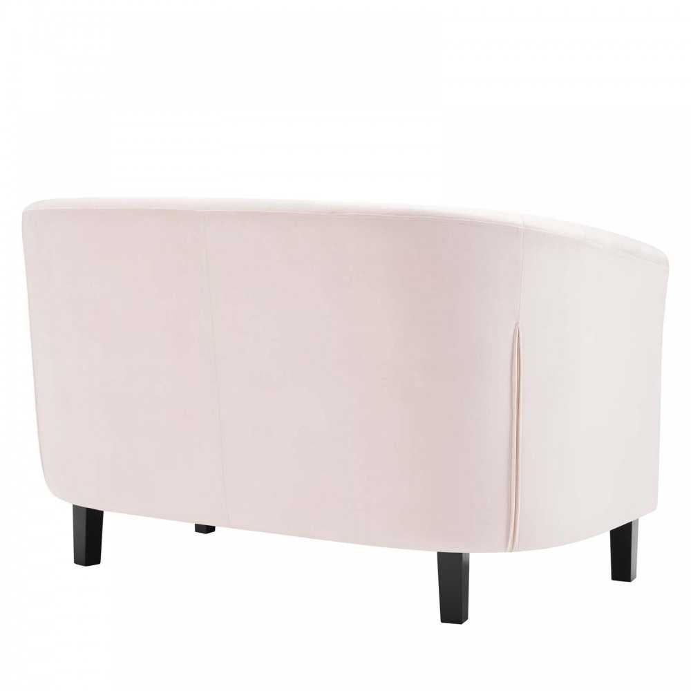 Prospect Performance Velvet Loveseat, Pink