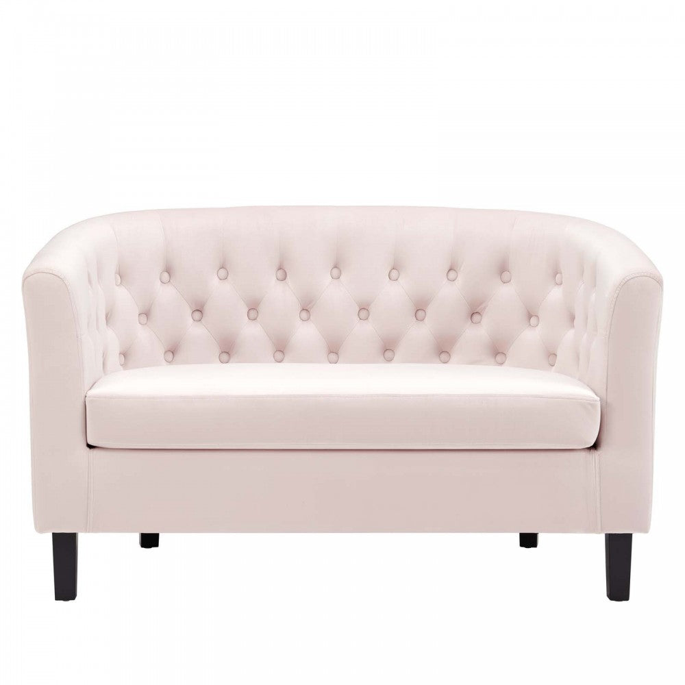 Prospect Performance Velvet Loveseat, Pink
