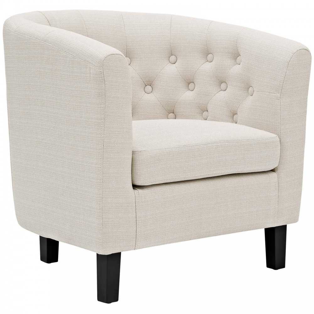 Prospect Upholstered Fabric Armchair, Beige