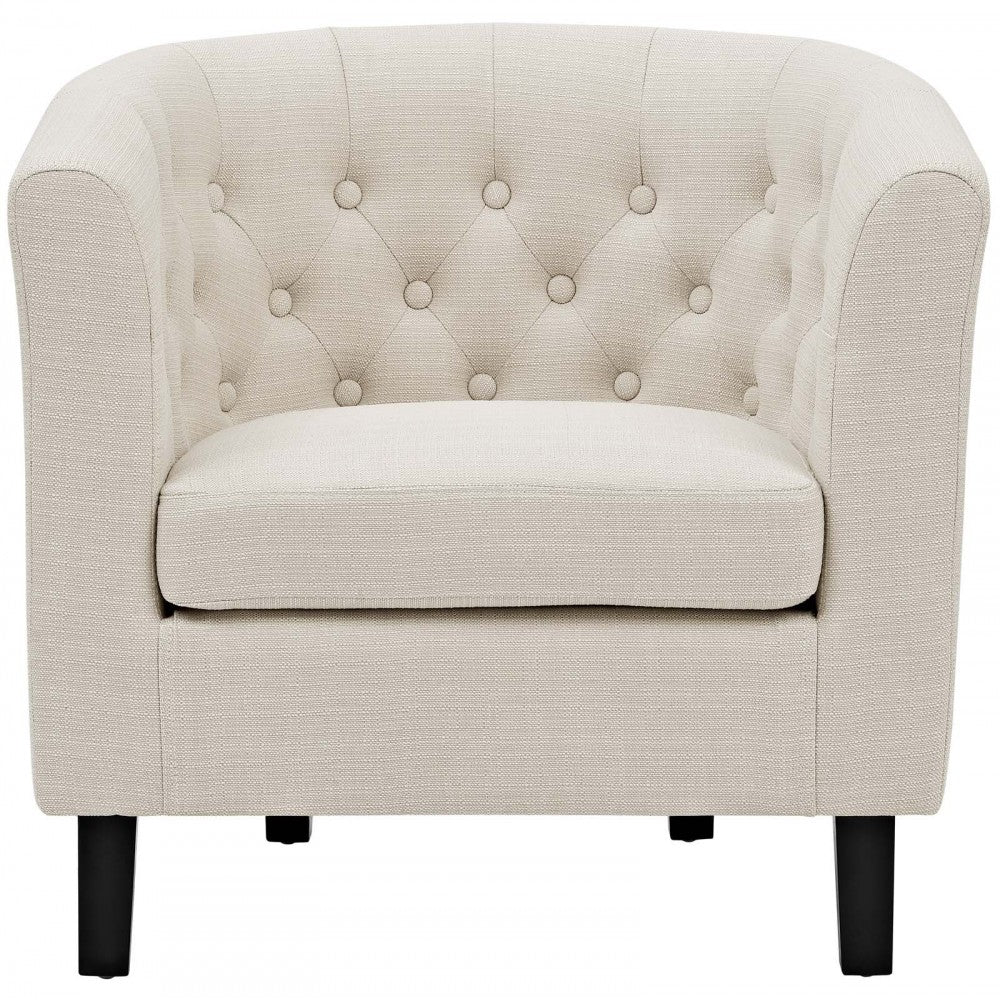 Prospect Upholstered Fabric Armchair, Beige