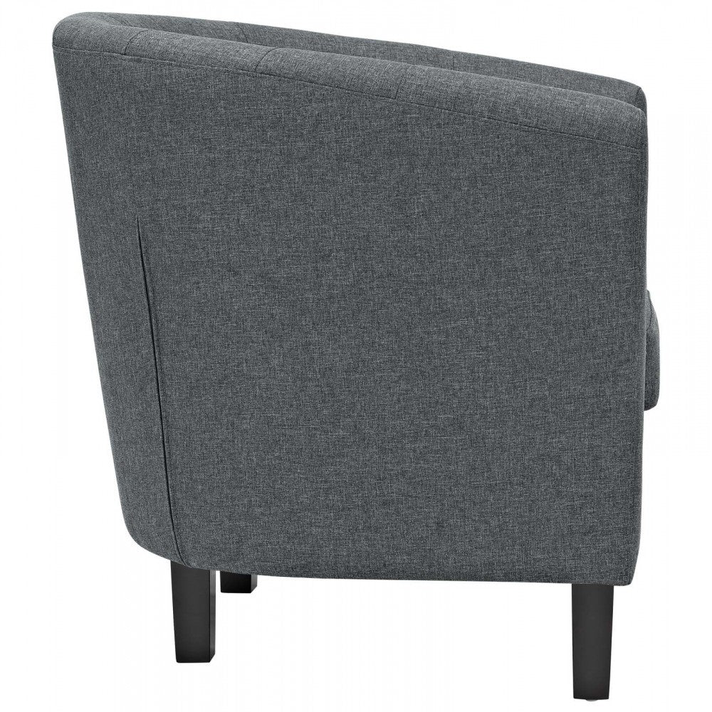 Prospect Upholstered Fabric Armchair, Gray