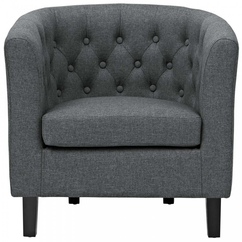 Prospect Upholstered Fabric Armchair, Gray