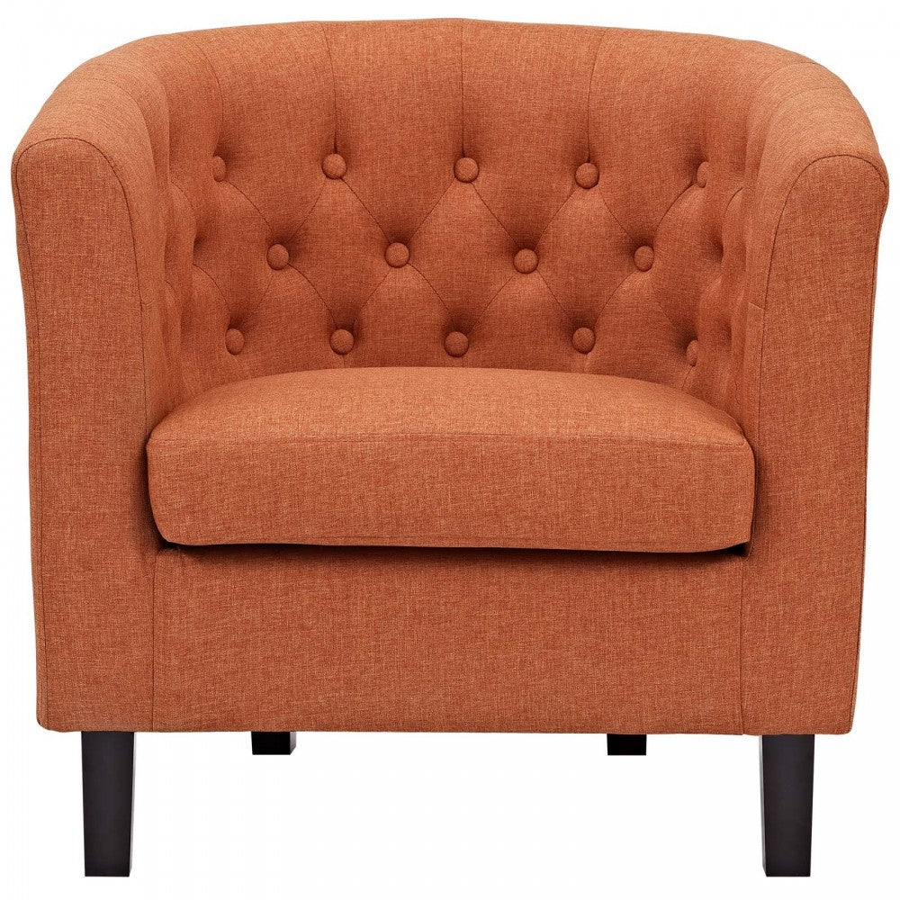 Prospect Upholstered Fabric Armchair, Orange
