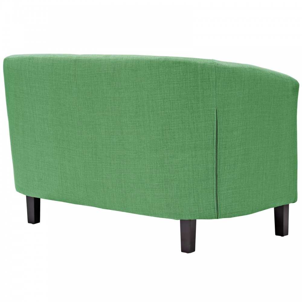 Prospect Upholstered Fabric Loveseat, Kelly Green