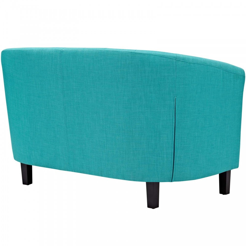 Prospect Upholstered Fabric Loveseat, Pure Water