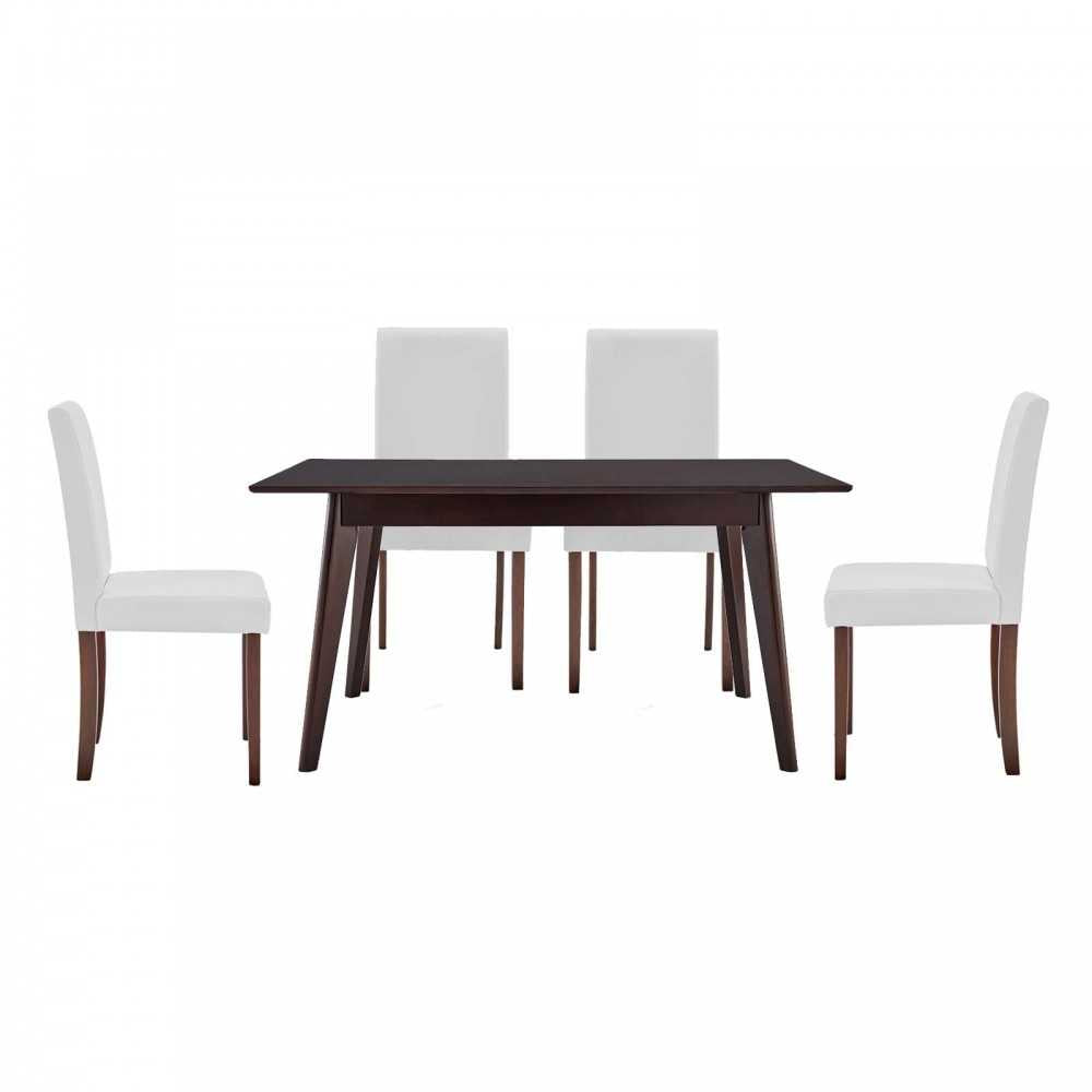 Prosper 5 Piece Dining Set, Cappuccino