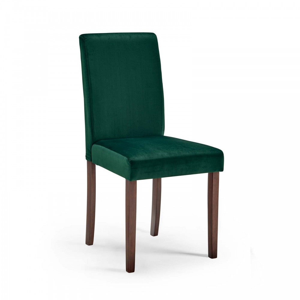 Prosper 5 Piece Upholstered Velvet Dining Set, Cappuccino Green, EEI-4180-CAP-GRN