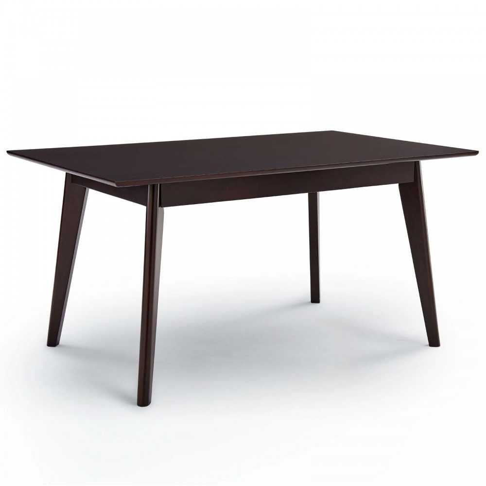 Prosper 7 Piece Faux Leather Dining Set, Cappuccino Black, EEI-4188-CAP-BLK
