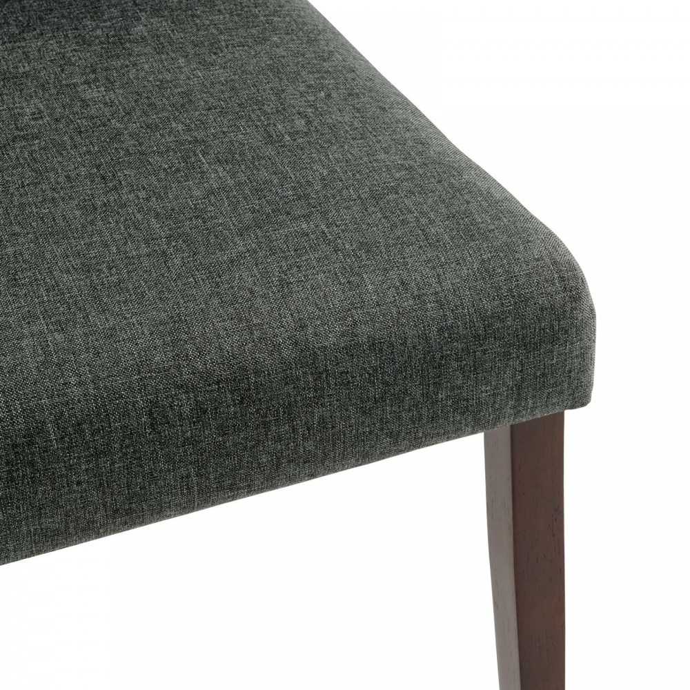 Prosper 7 Piece Upholstered Fabric Dining Set, Cappuccino Gray, EEI-4286-CAP-GRY