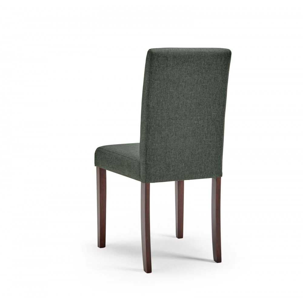 Prosper 7 Piece Upholstered Fabric Dining Set, Cappuccino Gray, EEI-4286-CAP-GRY