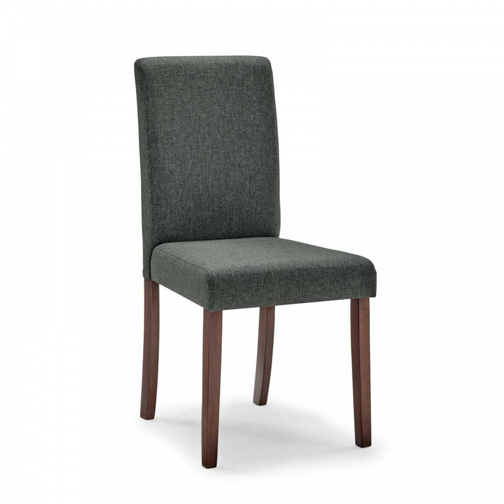 Prosper 7 Piece Upholstered Fabric Dining Set, Cappuccino Gray, EEI-4286-CAP-GRY
