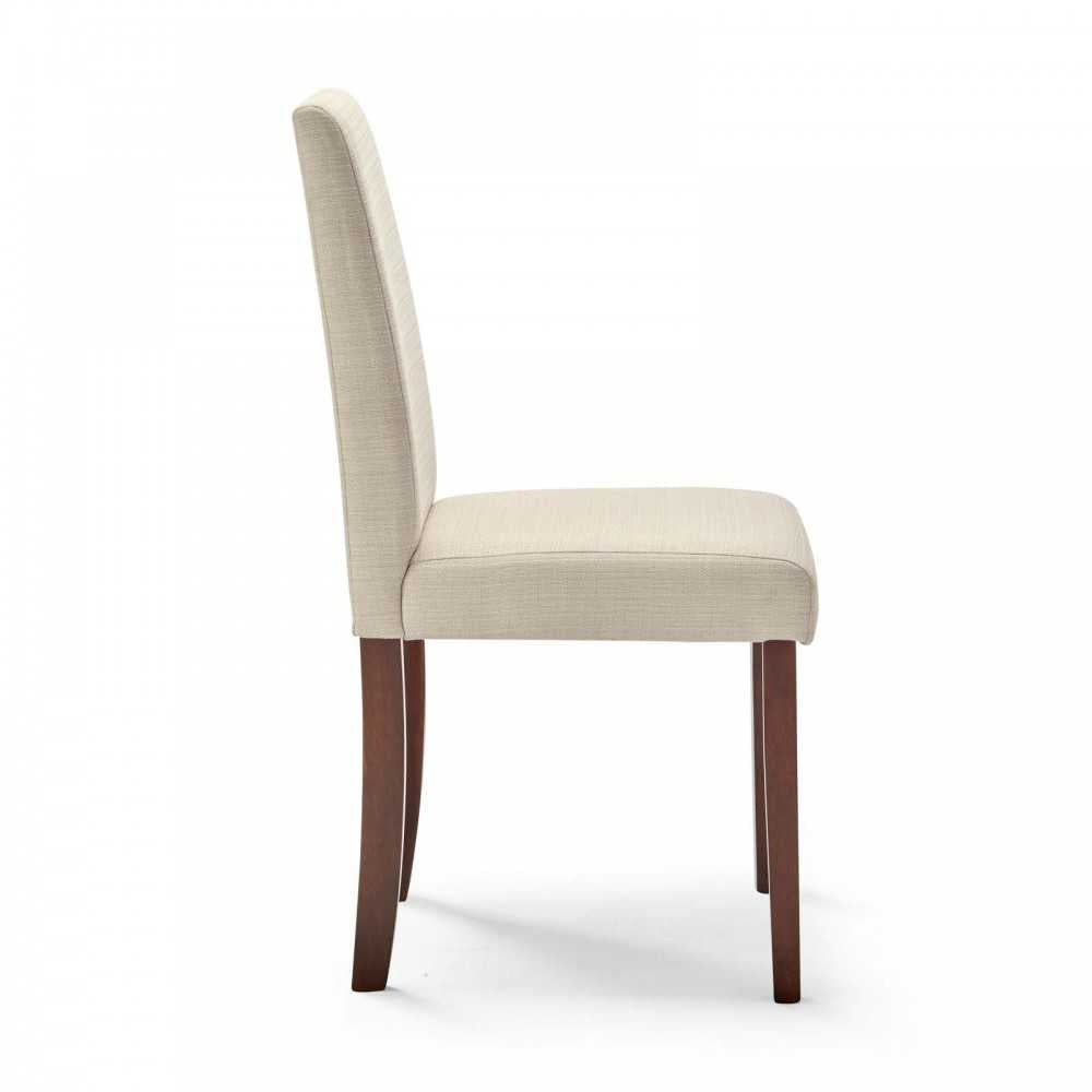 Prosper 7 Piece Upholstered Fabric Dining Set, Cappuccino Beige, EEI-4184-CAP-BEI