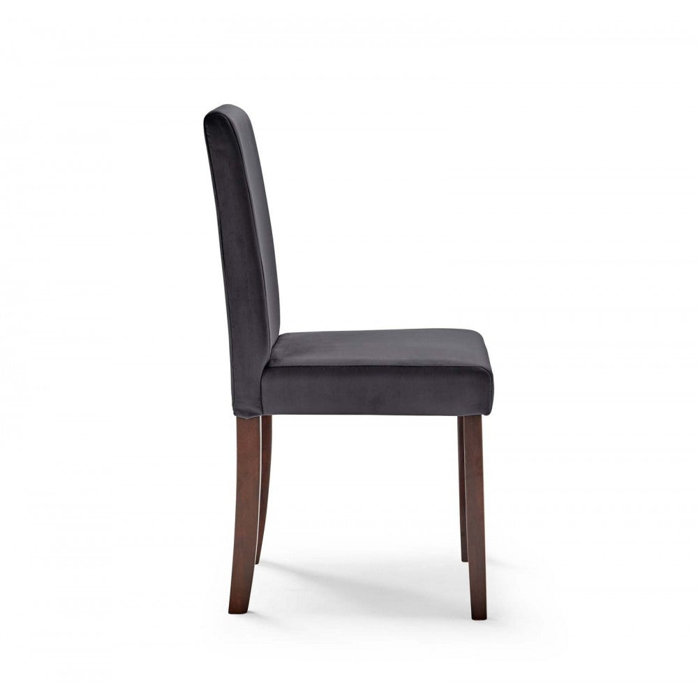 Prosper 7 Piece Upholstered Velvet Dining Set, Cappuccino Gray, EEI-4288-CAP-GRY