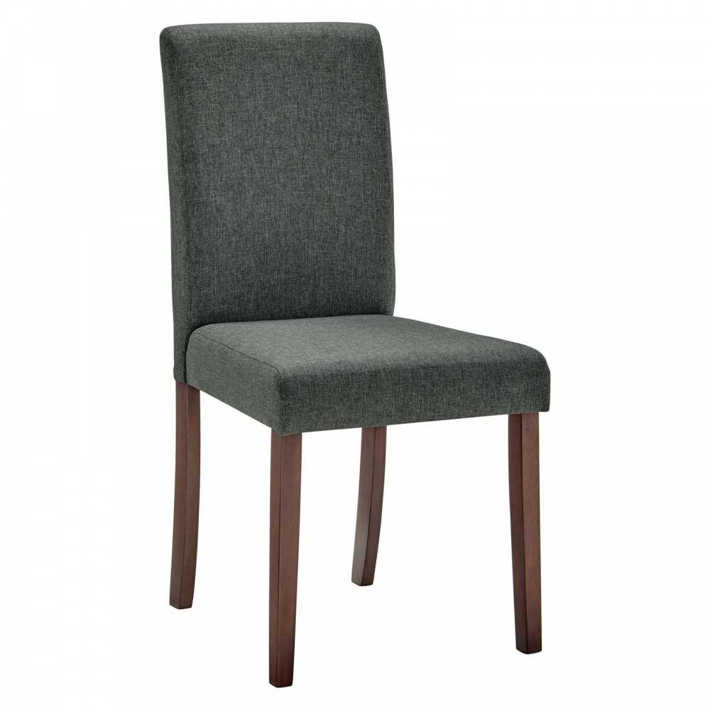 Prosper Upholstered Fabric Dining Side Chair Set of 2, Gray