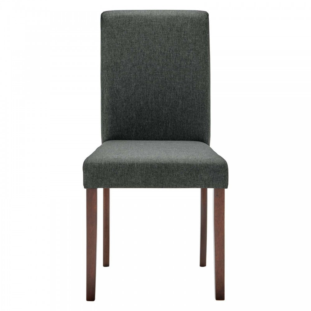 Prosper Upholstered Fabric Dining Side Chair Set of 2, Gray