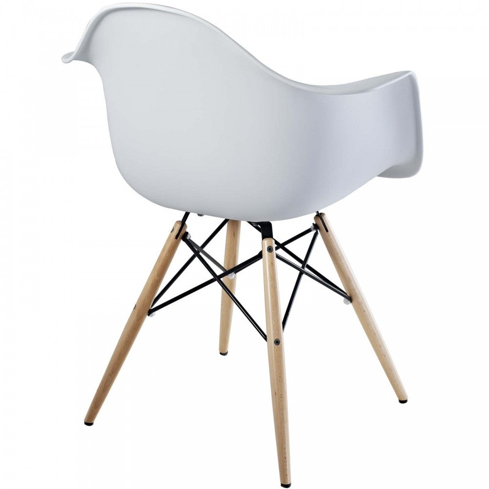 Pyramid Dining Armchair Set of 2, White