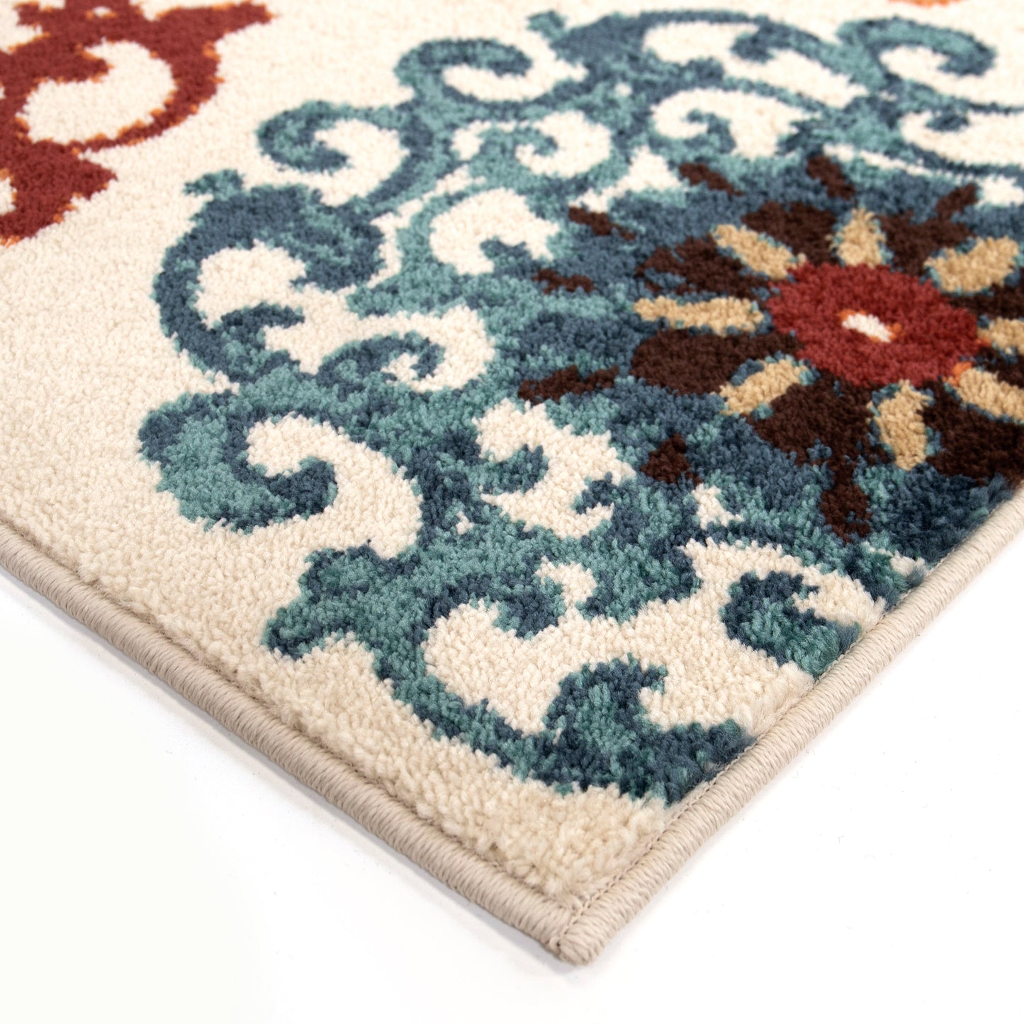 Orian Essential Courtyard Suzani Cream 30IN X 46IN