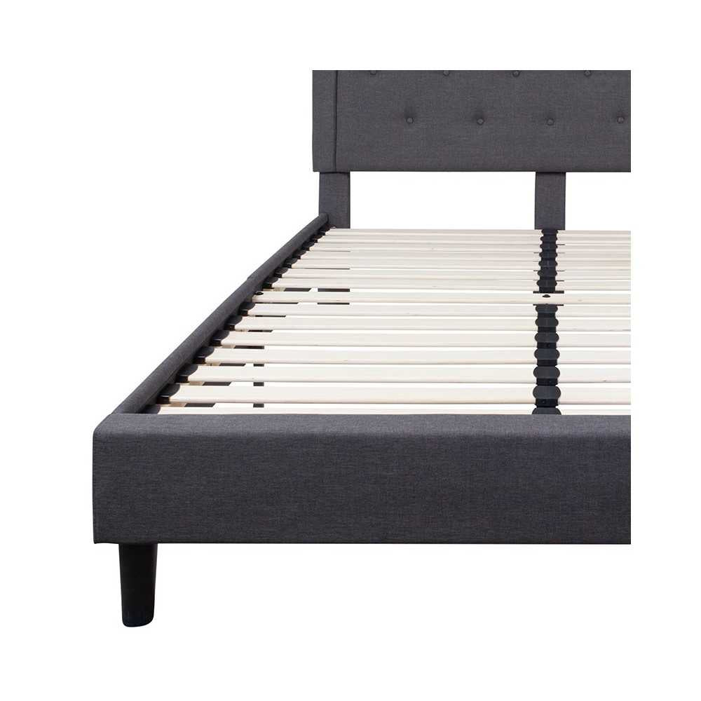 Queen Platform Bed | Queen Size Platform Bed Frame with Headboard