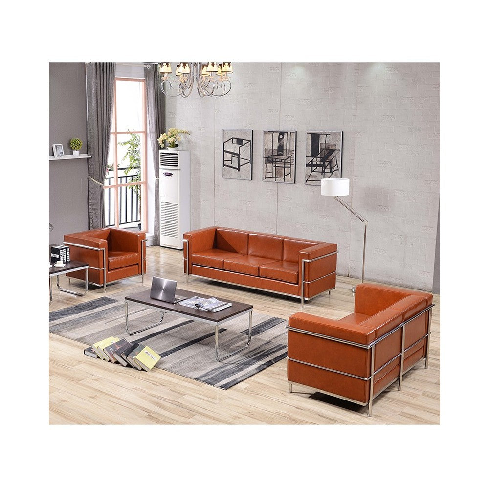 Reception Set in Cognac LeatherSoft